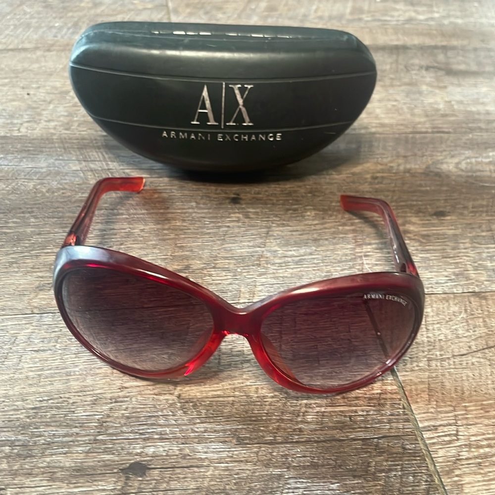 Armani exchange sunglasses and case